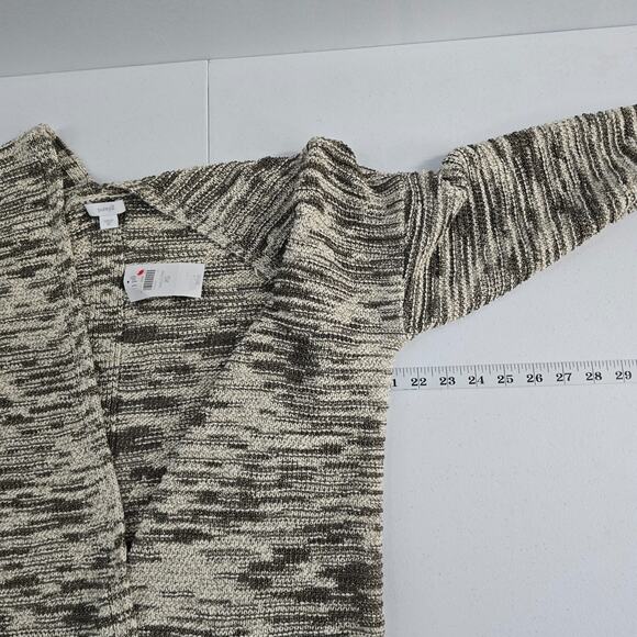 NWT Pure Jill Women’s‎ Open Front Cardigan Sweater XS Shale Cream 6761 - Picture 3 of 9